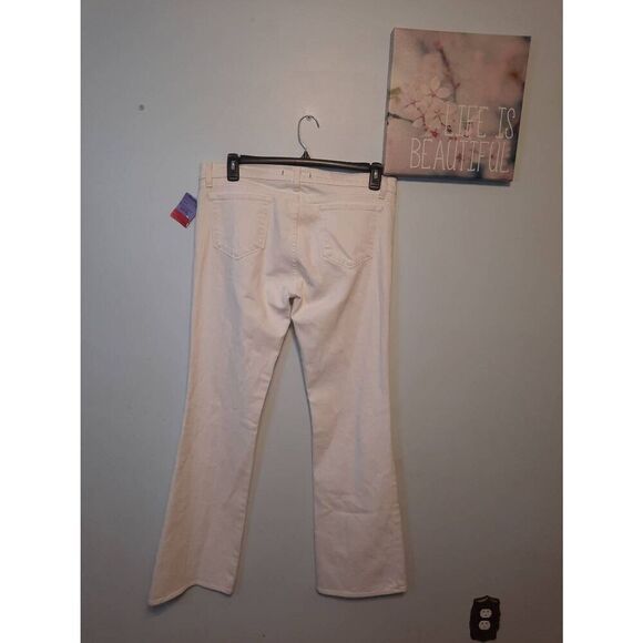 NWT J Brand Size 33 White Bootcut Stretch Jeans - Picture 3 of 5
